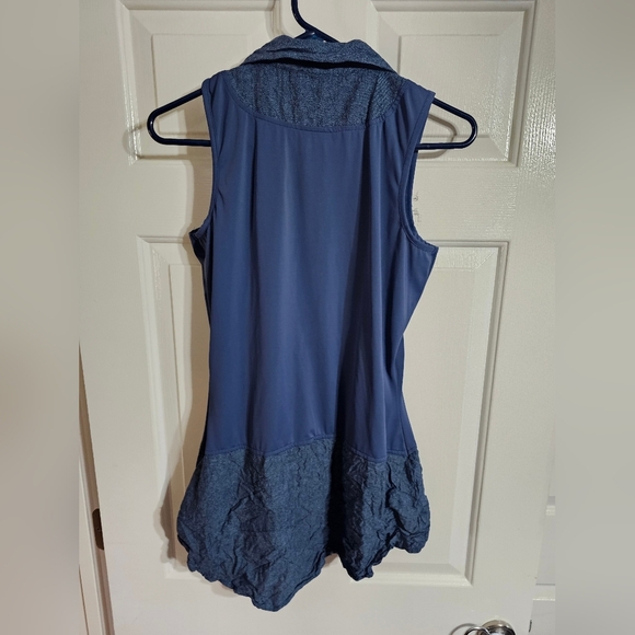 UnderCover Agent by Kathleen Kirkwood Sleeveless Small Blue Denim Preppy Coastal - Picture 3 of 7